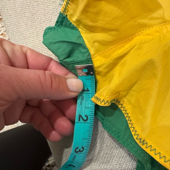 Green&  Yellow  unisex Athletic Shorts( listed under women’s 4 sizing) 💛💚zoom in - Picture 6 of 10